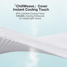 Novilla Queen Size Cooling Pad with Pillowcase, Breathable Summer Mattress Topper for 8–21