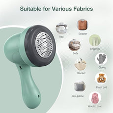 Fabric Shaver, Lint Remover for Clothes, Electric Lint Shaver with 6-Leaf Blades, Sweater Shavers to Remove Pilling for Clothing, Couch, Furniture, Fuzz, Lint Ball, Pillings, USB Rechargeable