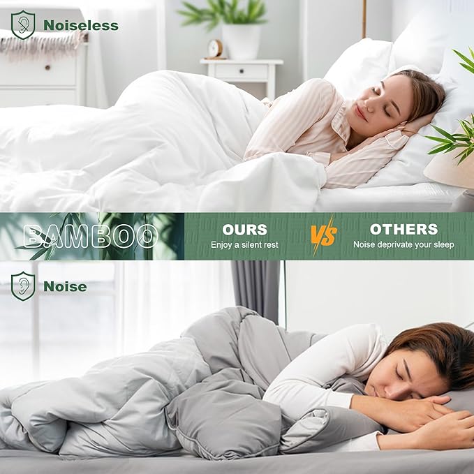 GRT California King Waterproof Mattress Protector, Rayon Made from Bamboo Mattress Cover, Breathable Cooling Soft Mattress Protector, Machine Washable Mattress Pad with 8''- 26'' Deep Pocket