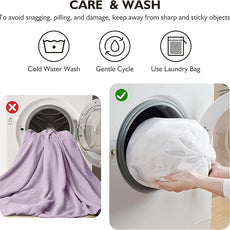 EMME Muslin Cotton Duvet Cover Set Lavender Twin Size Linen Like Soft Breathable Lightweight Summer Comforter Cover Set with Zipper Closure (Lavender, Twin, 68