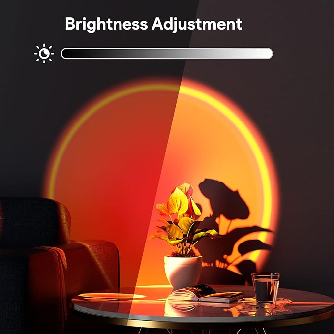 Sunset Lamp Projection Led Lights with Remote, Multicolor Night Light 360° Rotation Rainbow Lights 4 Modes Setting for Photography/Selfie/Party/Home/Living Room/Bedroom Decor, Gifts for Women