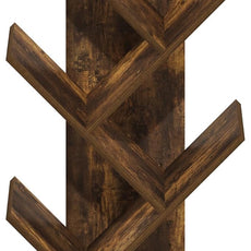 Furinno Tree Book Shelf, 5-Tier Bookshelf, Tree Bookcase for Room Decor, 8.4 x 15.7 x 30.3, for Living Room, Bedroom, Home Office, Amber Pine