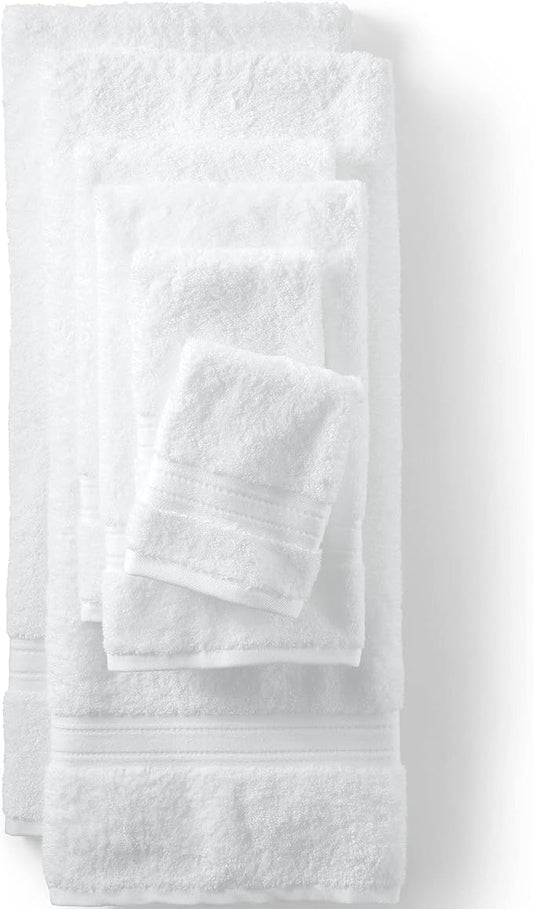Lands' End Supima Towel White Bath- Hand Towel