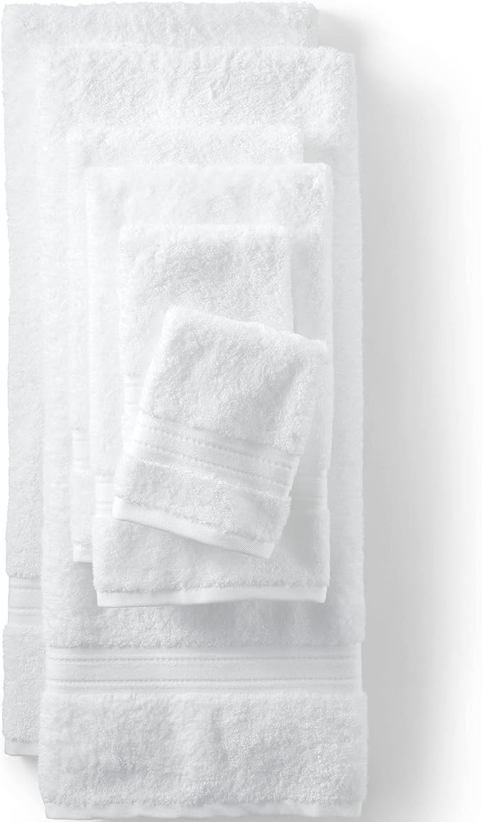 Lands' End Supima Towel White Bath- Bath Sheet