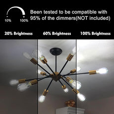 TJOY Edison Light Bulbs 60W Equivalent, Dimmable Vintage LED Light Bulbs, E26 Medium Base, 5000K Daylight, ST58, 8W, 800LM, Ultra-Bright, 80+CRI, Antique Decorative LED Filament, Clear Glass, 6 Pack