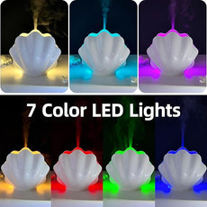 Essential Oil Diffuser 260ML, Shell Aroma Diffuser with Remote Control, 7 Colors LED Night Light for Bedroom Home Relaxation