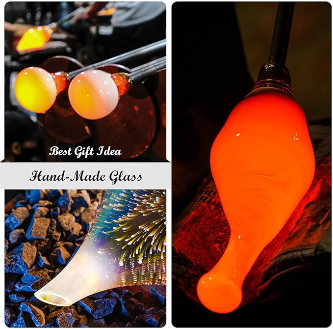 Porseme Essential Oil Diffuser 3D Glass Aromatherapy Ultrasonic Humidifier, Air Refresh Auto Shut-Off, Timer Setting, BPA Free for Home Hotel Yoga Leisure SPA Gift 100ml Last 4h