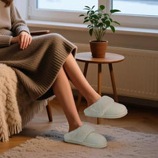 KuaiLu Womens Fluff Dual Memory Foam Slippers Ladies Cozy Arch Support Warm Scuff Slippers Slip on Comfy Winter House Shoes with Non-Slip Indoor Outdoor Hard Sole