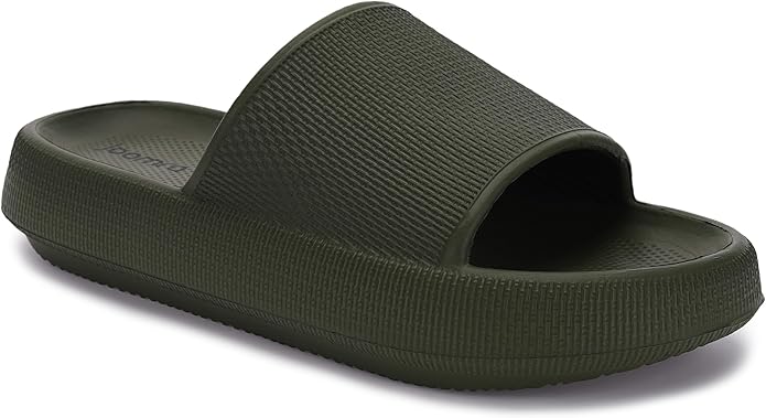 Joomra Pillow Slippers for Women and Men Non Slip Quick Drying Shower Slides Bathroom Sandals | Ultra Cushion | Thick Sole