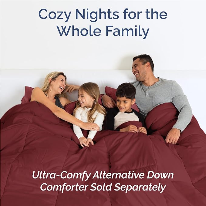 Twin XL 4 Piece Sheet Set - Cooling & Breathable Bed Sheets - Hotel Luxury Bed Sheets for Women, Men, Kids & Teens - Bedding w/Deep Pockets & Easy Fit - Soft & Wrinkle Free - Twin XL Burgundy Sheets