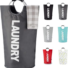 Caroeas 90L Laundry Basket (13 Colors), Waterproof Laundry Hamper, Laundry Bag with Padded Handles, Clothes Hamper, Collapsible Laundry Basket Easy Storage