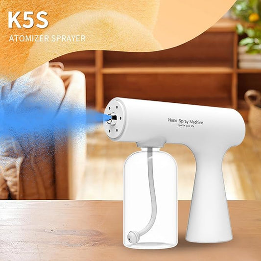 Handheld Humidifiers ，Atomizer Sprayer，Rechargeable ULV Nano Sprayer with Blue Light,Electrostatic ULV Atomizer Sprayer，Electrostatic Portable Sprayer