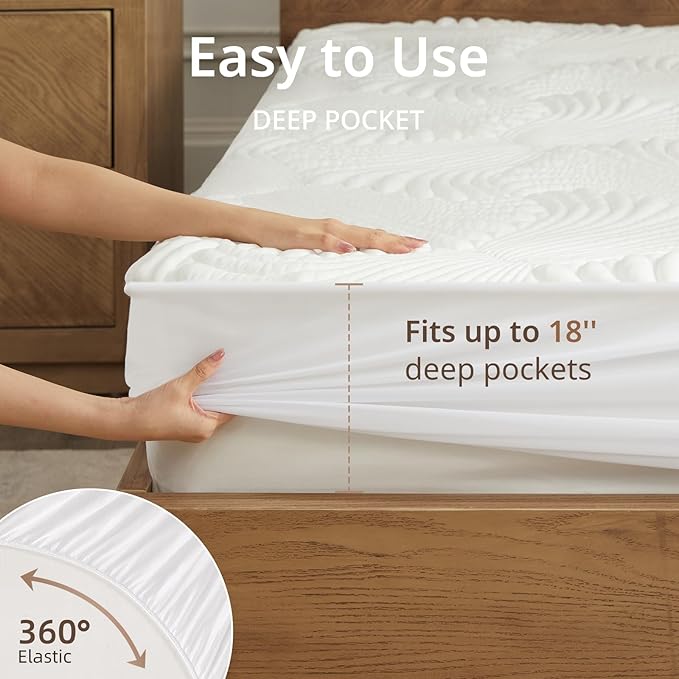 Heated Mattress Pad Twin, Electric Mattress Pad Bed Warmer with 9 Heat Settings, Memory Function, 1-12 Hours Auto Off, Deep Pocket, Machine Washable, 39"x 75"