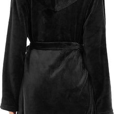 U2SKIIN Women Hooded Fleece Robe, Short Plush Robes for Womens With Hood Soft Warm Spa Bathrobe