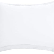 Amazon Basics Lightweight Microfiber 3 Piece Duvet Cover Set with Zipper Closure, Full/Queen, Bright White, Solid