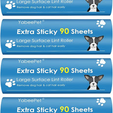 Extra Sticky Large Lint Roller Refills, 6.3'' Giant Lint Roller Refills for Pet Hair, Clothes&Furniture Cleaning, 360 Sheets in Total