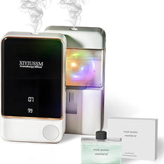 Waterless Essential Oil Diffuser for Home & Office Cordless Battery Operated Aroma Diffuser with 7 Mist Levels, Ultrasonic Air Freshener for Large Rooms Bedroom Bathroom Car Small & Portable