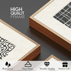 BINCUE Abstract Geometric Line Wall Art Minimalist Artwork Modern Neutral Wall Decor for Living Room Bedroom Office Bathroom 12