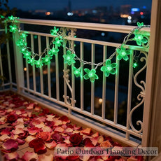 USB Battery Operated Flower String Lights, 10ft 30LED Fairy Cherry Blossom Light with Timer, Decorative Artificial Floral Lamp Indoor Bedroom Dorm Classroom Party Christmas Birthday Decor (Green)