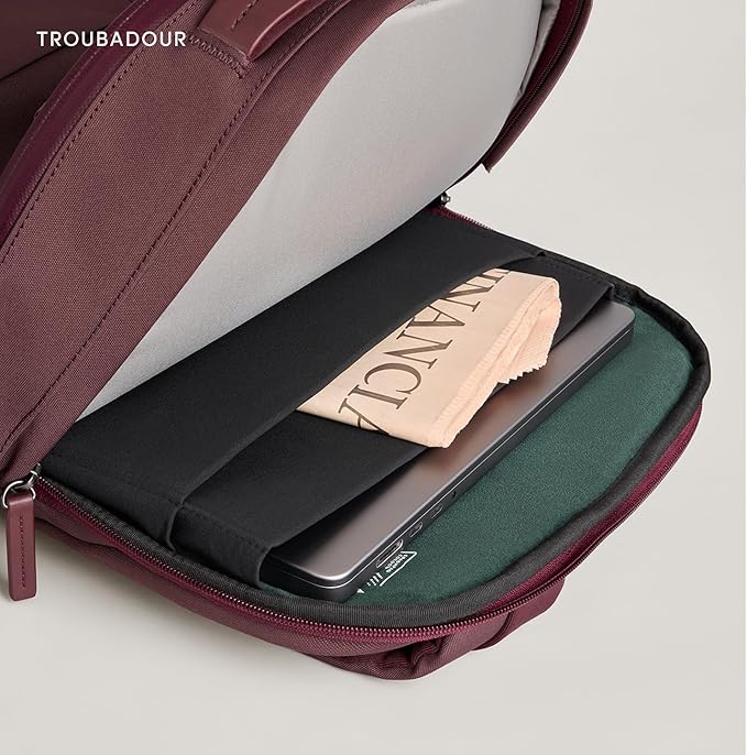Troubadour Apex 4.0-22L Premium Laptop Backpack - Ergonomic & Water Resistant - Designed for Work and Travel - Bronze Red