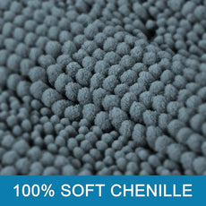 H.VERSAILTEX Bathroom Rugs Bath Rug Set 2 Piece Bathroom Contour Rug Toilet Mat Sets Non Slip Contour Bath Rug Ultra Thick Water Absorbent Striped Bath Mats(36