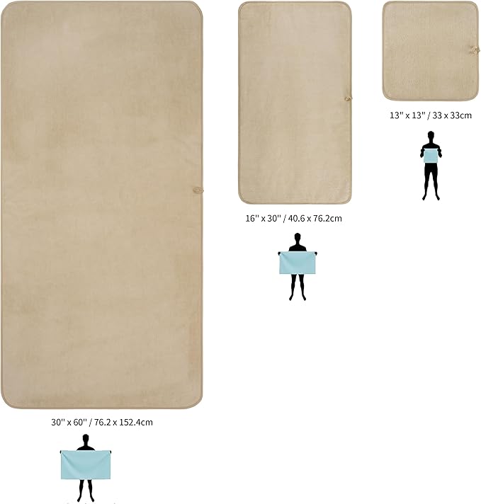 New Microfiber Bath Towel Set, 3 Piece, Oversize, Quick Dry, Lint Free, Includes Body, Hand and Face Towels