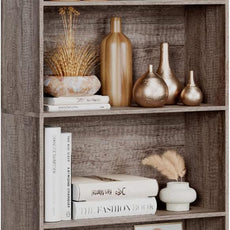 FOTOSOK 6-Tier Open Bookcase and Bookshelf, Freestanding Display Storage Shelves Tall Bookcase for Bedroom, Living Room and Office, Oak