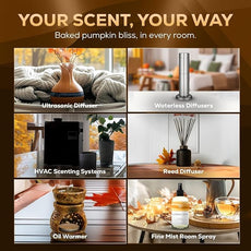 Aroma Country Pumpkin Spice Diffuser Oil - Luxury Essential Oils for Diffuser Refill & Air Freshener Room Spray, Long-Lasting, Natural Home Fragrance for Diffusers & Machines (4 Fl Oz)