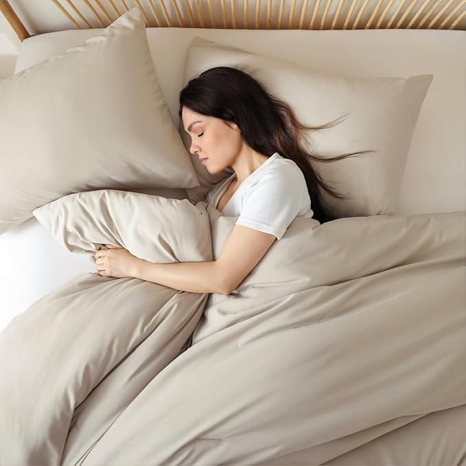 ROSGONIA California King Comforter Set Light Khaki, 3pcs (1 Boho Cal King Comforter & 2 Pillowcases) All Season Lightweight Bedspread Bedding Blanket