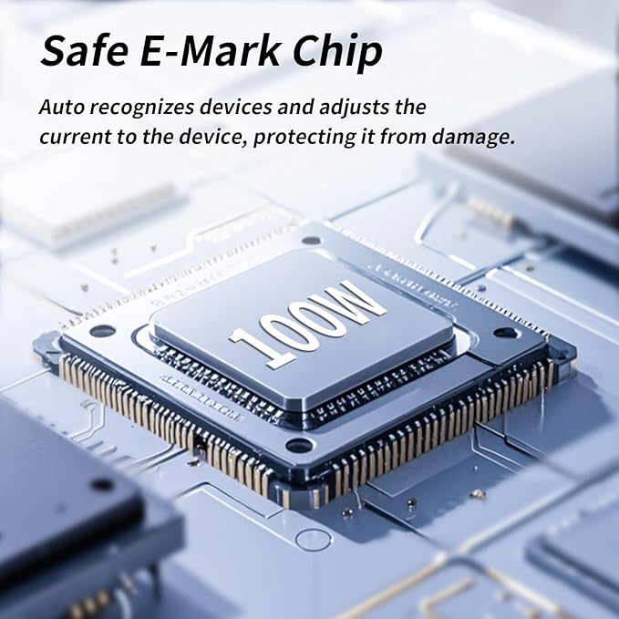 100W USB C Multi Charging Cable with E-Mark Chip, 3 in 1 USB C Fast Charging Cable, Universal Multiple Charger Cord with Type-C, Micro USB, IP Port for iPhone16/15/14/Cell Phones and More (2Pack 5FT)