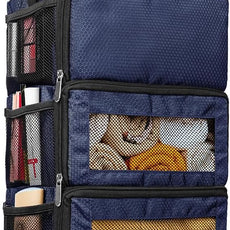 Suitcase Organizer, Travel Luggage Organizer Hanging Shelves Packing Cube Closet/Collapsible Portable Travel Organizer for Carry-on