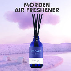 Reed Diffusers Set, 3.7 Oz Scent Diffuser, 6 Reed Diffuser Sticks, Home Fragrance Hyacinth, Peony & Citrus, Aromatherapy Oil Diffuser Reeds, More Masculine Scent, Bathroom & Office Decor 110ml