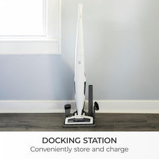 Kenmore DS1030 Cordless Stick Vacuum Lightweight Cleaner 2-Speed Power Suction LED Headlight 2-in-1 Handheld for Hardwood Floor, Carpet & Pet Hair, White