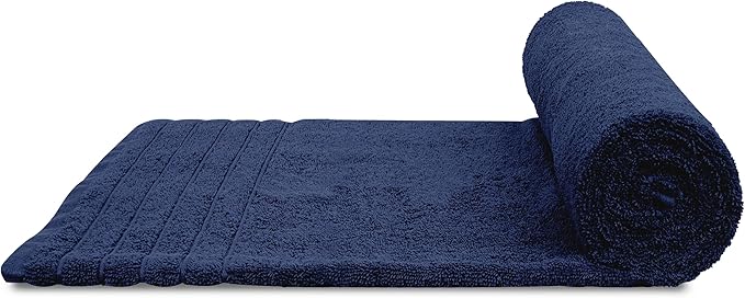 Tens Towels Pack of 2 Extra Large Bath Sheets 35 x 70 Inches, 100% Cotton, Larger & Lighter Weight, Quicker to Dry, Super Soft & Absorbent, Oversized Bath Towels, Navy