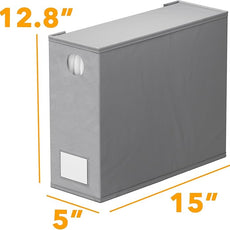 SpaceAid 6 Pack Bed Sheet Organizers and Storage, Foldable Sheet Organizer with Window for Linen Closet, Set Folder Keeper for Queen & King Size Bedding Storage (Gray)