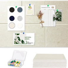 Large Cork Board Tiles for Wall with Push Pins, 36