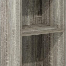 Furinno PASIR Book Shelf, 4-Tier Modern Bookshelf, Open Shelves Bookcase 9 x 12 x 42, for Living Room, Bedroom, Home Office, French Oak