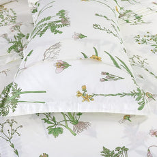 FADFAY Twin Bed Set Girls Bedding Farmhouse Bedding 100% Cotton Floral Bed Sheets Deep Pocket Flower Fitted Sheet Set Cozy House Sheets for All-Season (4Pcs, White, Twin Size)