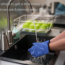 KITCHEN PERFECTION S Silicone Smoker Oven Gloves -Extreme Heat Resistant BBQ Gloves -Handle Hot Food Right on Your Grill Fryer Pit|Waterproof Oven Mitts |Superior Value Set+3 Bonuses