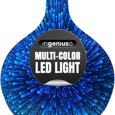 Aromatherapy Essential Oil Diffuser for Therapeutic Oils | 3D Glass Vase Cover with Colorful LED Light Display | Cool Mist Aroma Therapy Diffusers | Versatile Nightlight, Humidifier with Auto Shut-off