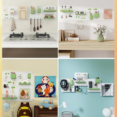 Metal Pegboard Combination Kit — 4 Carbon Steel Pegboards with 26 Accessories, Pegboard Wall Organizer for Home, Office, Study Room, Kitchen, Garage & Craft Room — 24″ × 24″ White Peg Board