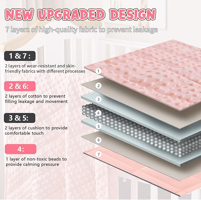 Pink Weighted Blanket Kids 10lbs, 40"x60", Twin Size Breathable Cooling Minky Heavy Throw Blanket for 80-120lb, Soft Winter Thick Big Blankets Weighted Comforter Gift for Sleeping