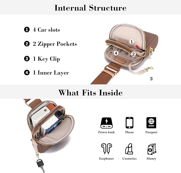 INICAT Small Anti Theft Crossbody Bags for Women, Vegan Leather Sling Cross Body Purse Travel Essentials Teen Girl Gifts