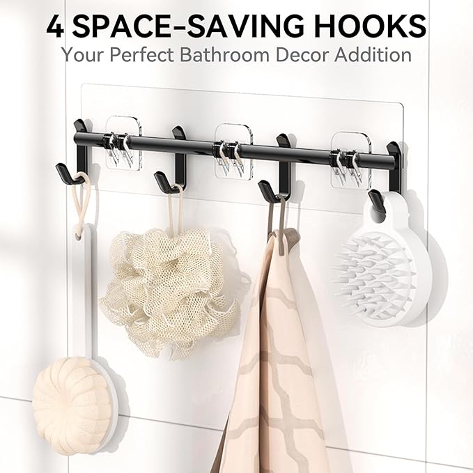 YASONIC Shower Caddy, Rustproof Shower Shelves for Inside shower, No Drilling Bathroom Organizers and Storage, 6 Pack Large Capacity Bathroom Caddy for Kitchen & Home Decor-XXL Size