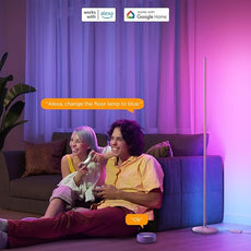 Govee RGBIC Floor Lamp Basic, LED Corner Lamp Works with Alexa, 1000lm Modern Floor Lamp with Music Sync and 16 Million DIY Colors, Color Changing Standing Lamp for Bedroom Living Room