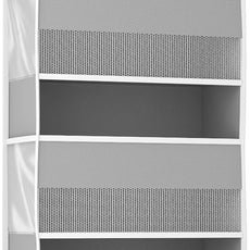 1 Pack 5-Tier Over the Door Organizer, Heavy-Duty Large Deep Pocket Hanging With 5 Large Front & 6 Side Pockets With for Pantry, Kitchen, Bathroom, Dorm, Grey