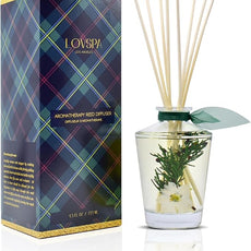 LOVSPA Reed Diffuser Set, Sparkling Balsam Scented Oil Diffuser with Sticks, Home Fragrance Accessories for Bathroom Shelf Decor, Aroma Diffusers for Home or Office Desk, USA Made