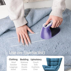 Bymore Fabric Shaver, Lint Shaver for Clothing Furniture Shaver, Sweater Defuzzer Pill Remover Shaver, Lint Remover for Clothing Fuzz-Dark Purple