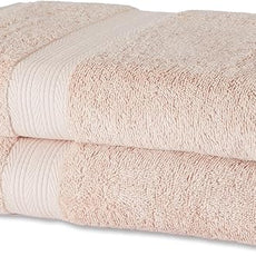 Amazon Basics Fade-Resistant 100% Cotton Bath Towel, 2 Pack, 30