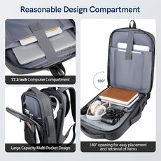 VGOAL Travel Laptop Backpack, Laptop Bookbag College Backpack Durable Water Proof with USB Charging Port for Men Women (KT0107W)